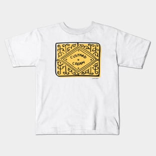 Custard Cream Biscuit Kids T-Shirt